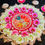 Thumbnail: Green/Pink Phool Rangoli (9 piece set)