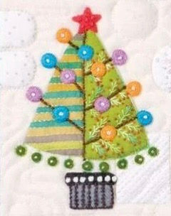 Thumbnail: Block of the Month - Tinsel Quilt by Sue Spargo
