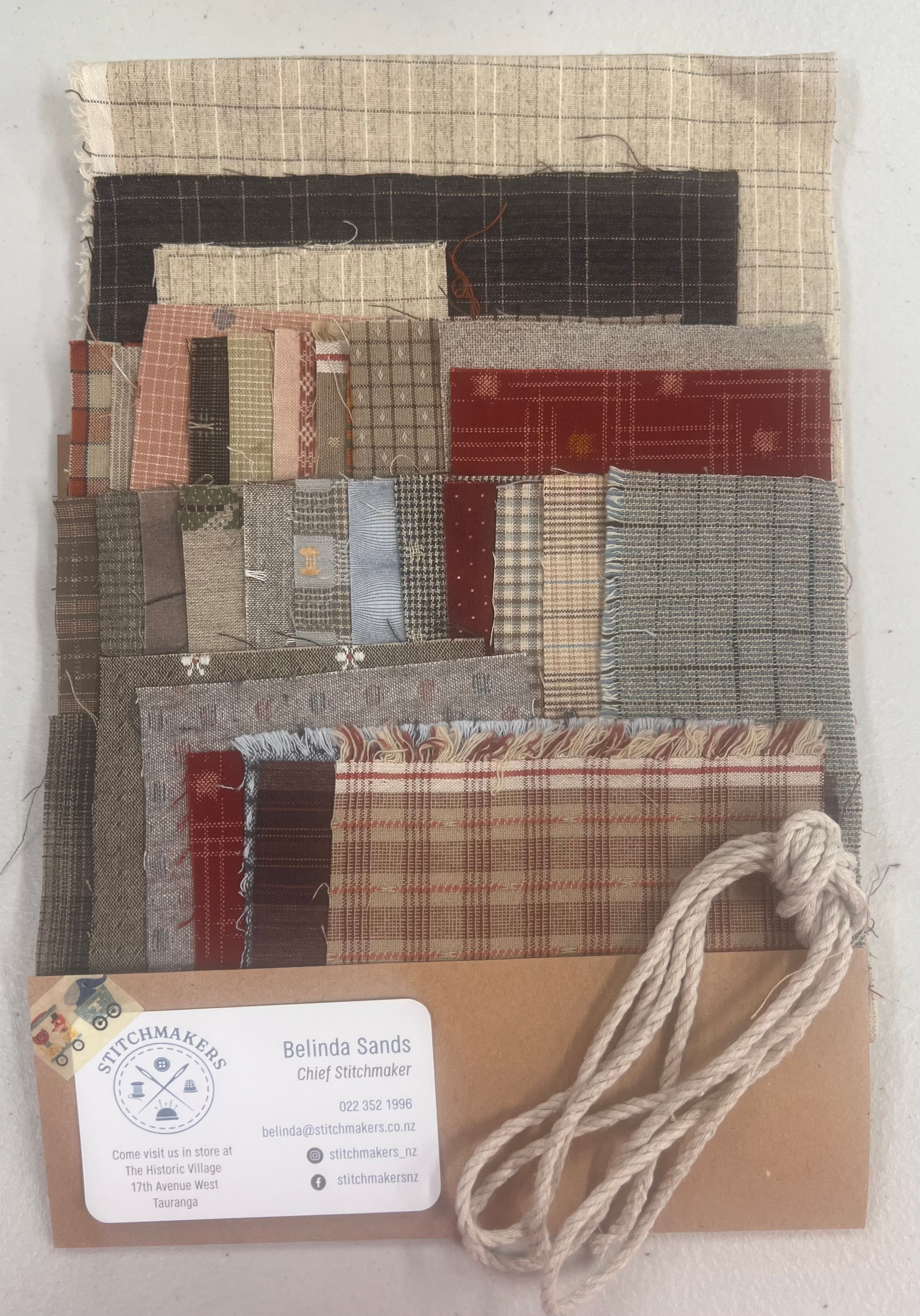 Boro Rice Bag Kit - beautiful Japanese fabrics