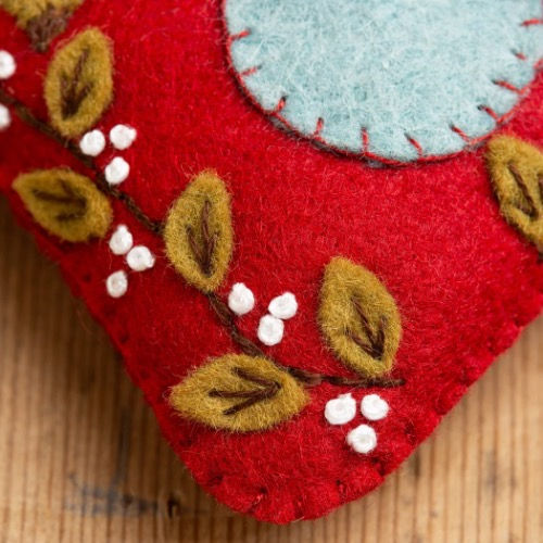 Thumbnail: Folk Bird House Felt Kit - Corinne Lapierre