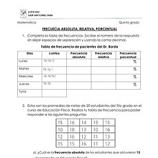 Estadística - Frecuencia Absoluta, Relat