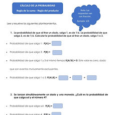Probabilidad - Regla De La Suma y Del Pr