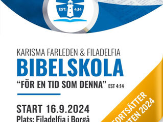 Bibelskolan "För en tid som denna" Est 4:14