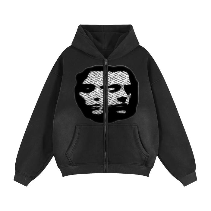 *Double Life* Boxy Zip-Up