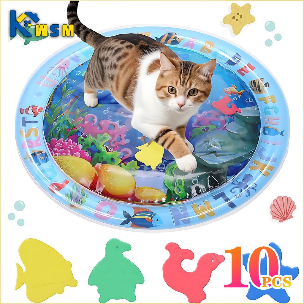 Water Sensory Play Mat Thickened Inflatable Water Mat For Cat And Dog Pet Playma