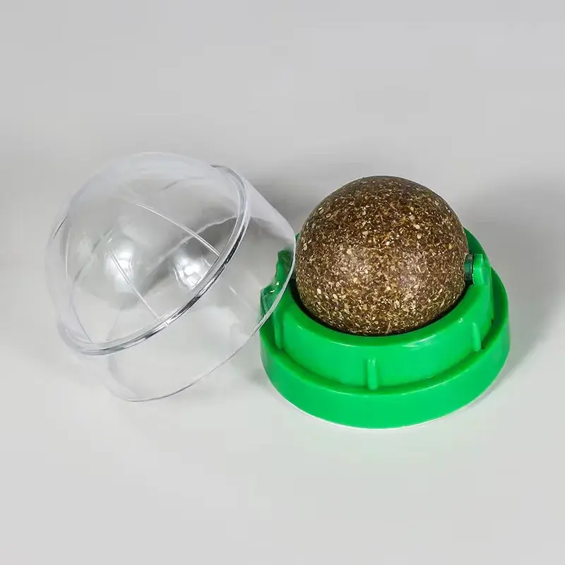 Thumbnail: Wall-Mounted Catnip Ball Toy with Scratchers & Digestive Cat Grass Snack