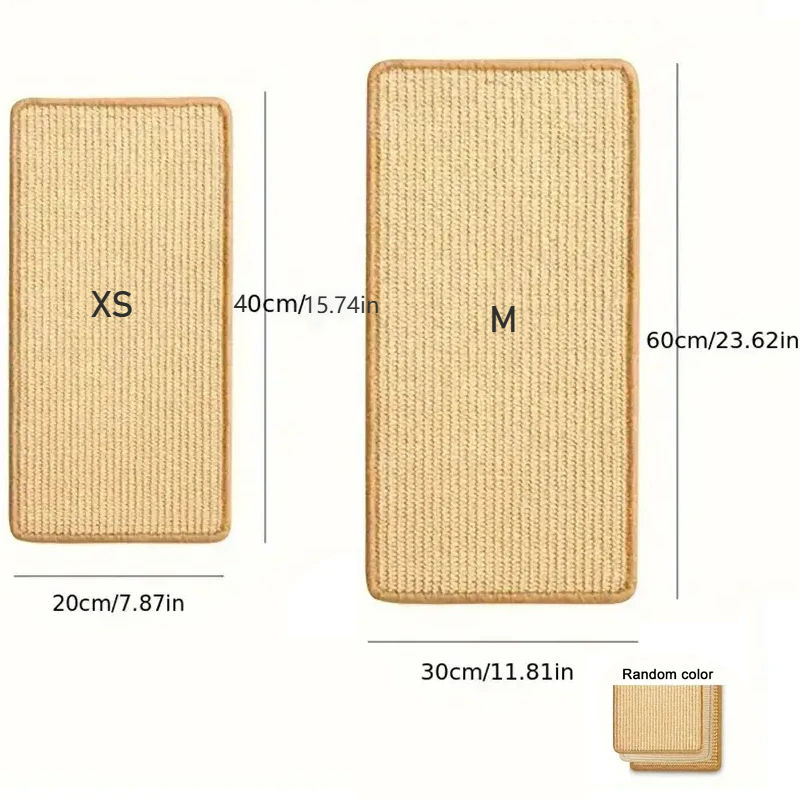 Thumbnail: Natural Sisal Cat Scratcher Mat Cat Scratch Mats Horizontal Cat Floor Scratching