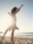 stock image woman in sunlight
