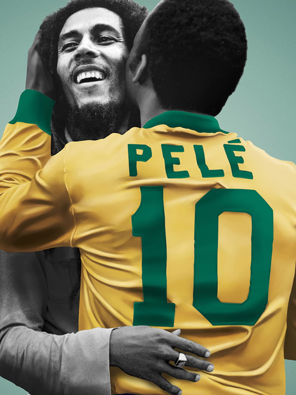 Print A3 Pelé Beijoqueiro e Bob Marley