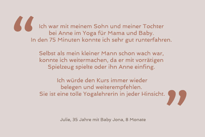 Yoga für Mama und Baby Erfurt - Zitat