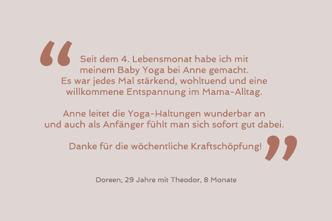 Yoga für Mama und Baby Erfurt - Zitat