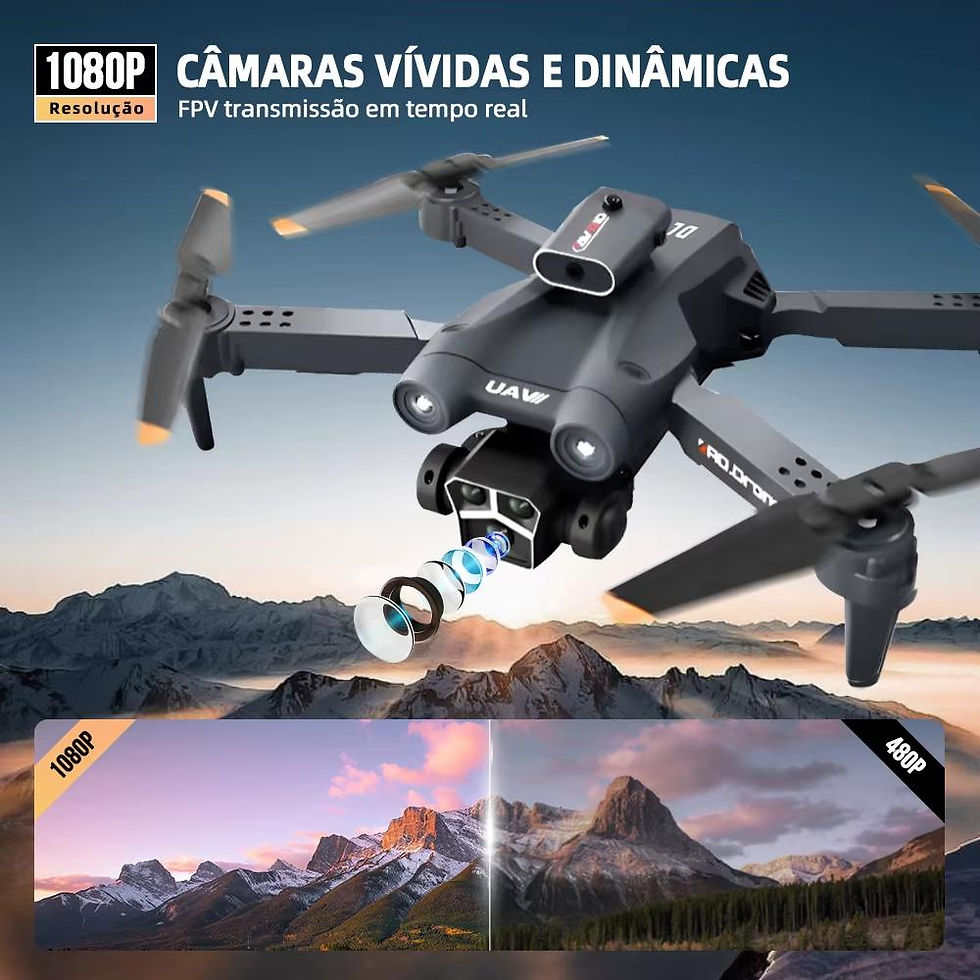 Miniatura: DLI Drone M3 Tela 4K Câmera Dupla FPV WiFi Dobrável Acrobacia 360°