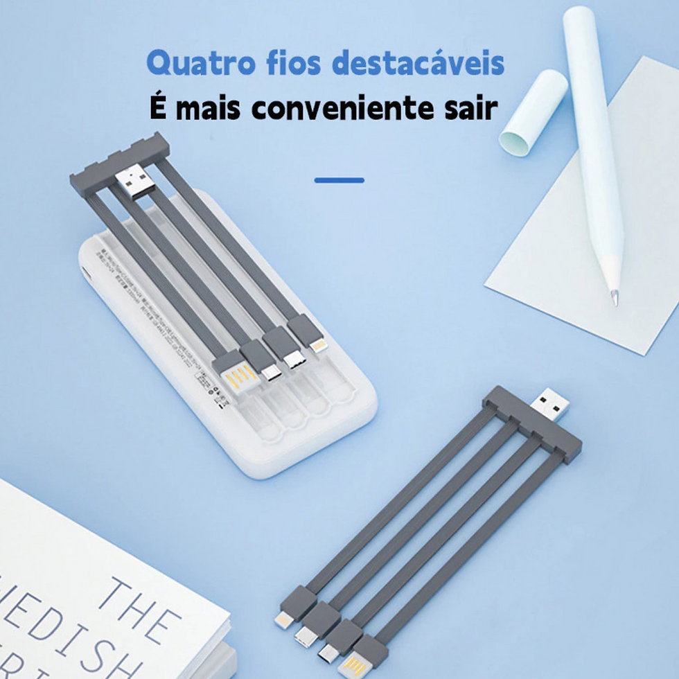 Miniatura: Power Bank 20000mAh Carregador Portátil 4 Portas Usb Display Digital Carregamen
