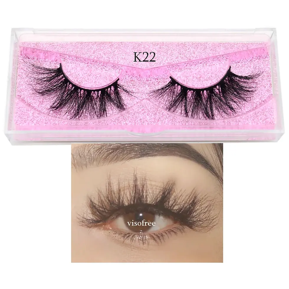 Thumbnail: Mink Eyelashes Hand Made Crisscross False Eyelashes Long Lasting Faux Cils