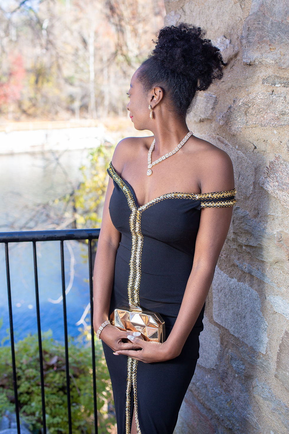 Thumbnail: Black elegant Evening Dress