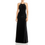 Thumbnail: Aqua Womens Velvet Embellished Halter Formal Dress Gown