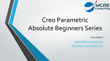 Creo Parametric for Absolute Beginners Video Playlist