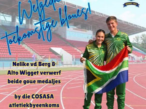 Dubbel goud by COSASA: Toekomstige Bloues laat die baan praat!