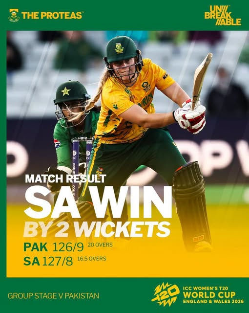 Proteas Seal Thrilling Two-Wicket Victory at Edgbaston