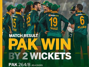 First ODI Thriller in Faisalabad: Pakistan Clinches Nail-Biter by 2 Wickets