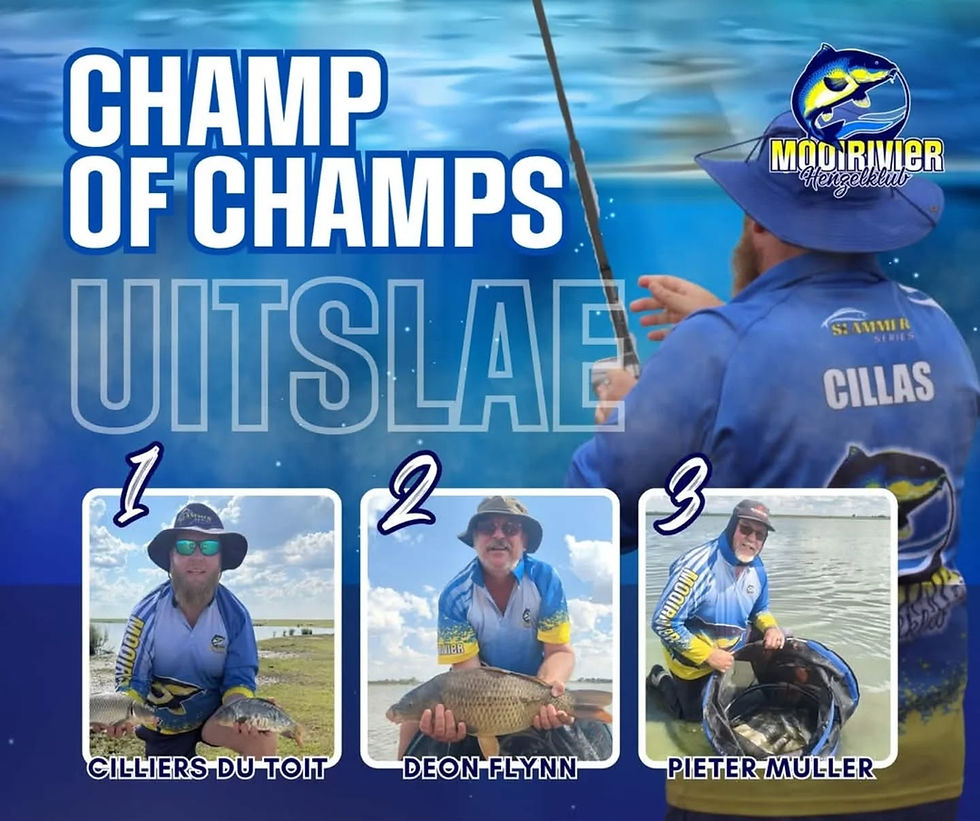 Mnr. Cilliers du Toit Gekroon as Mooirivier se "Champ of Champs"