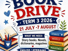 Potchefstroom Primary School Announces Term 3 Book Drive to Enhance Library Resources