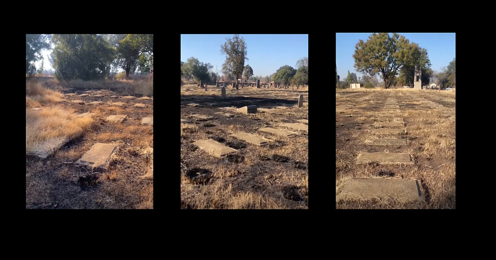 Image: Klerksdorp Concentration Camp Cemetery, where woman and children were buried.