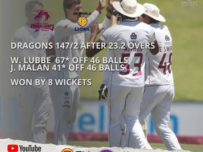 North West Dragons se Vlamme Brand Helder by die DP World Wanderers