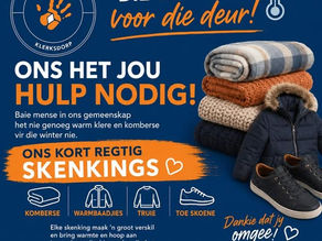 Bring Warmte en Hoop: Ons Winkel Klerksdorp Loods Dringende Winter-Noodoproep vir Skenkings