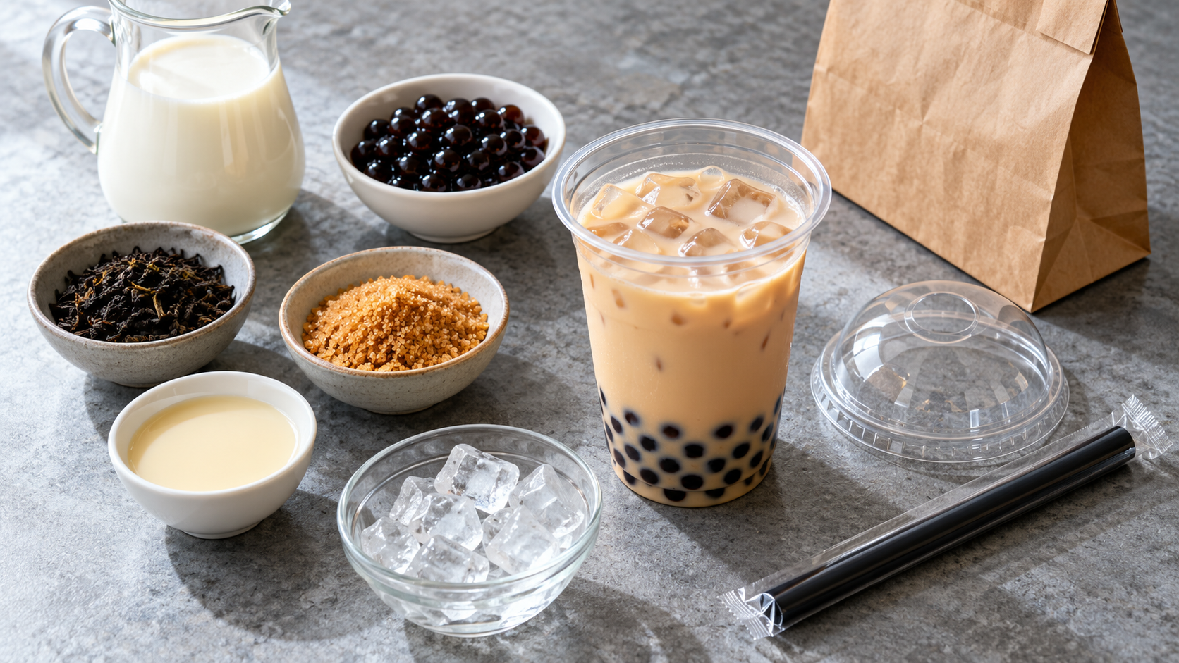 杯盖吸管与饮品原料作为单杯成本组成项