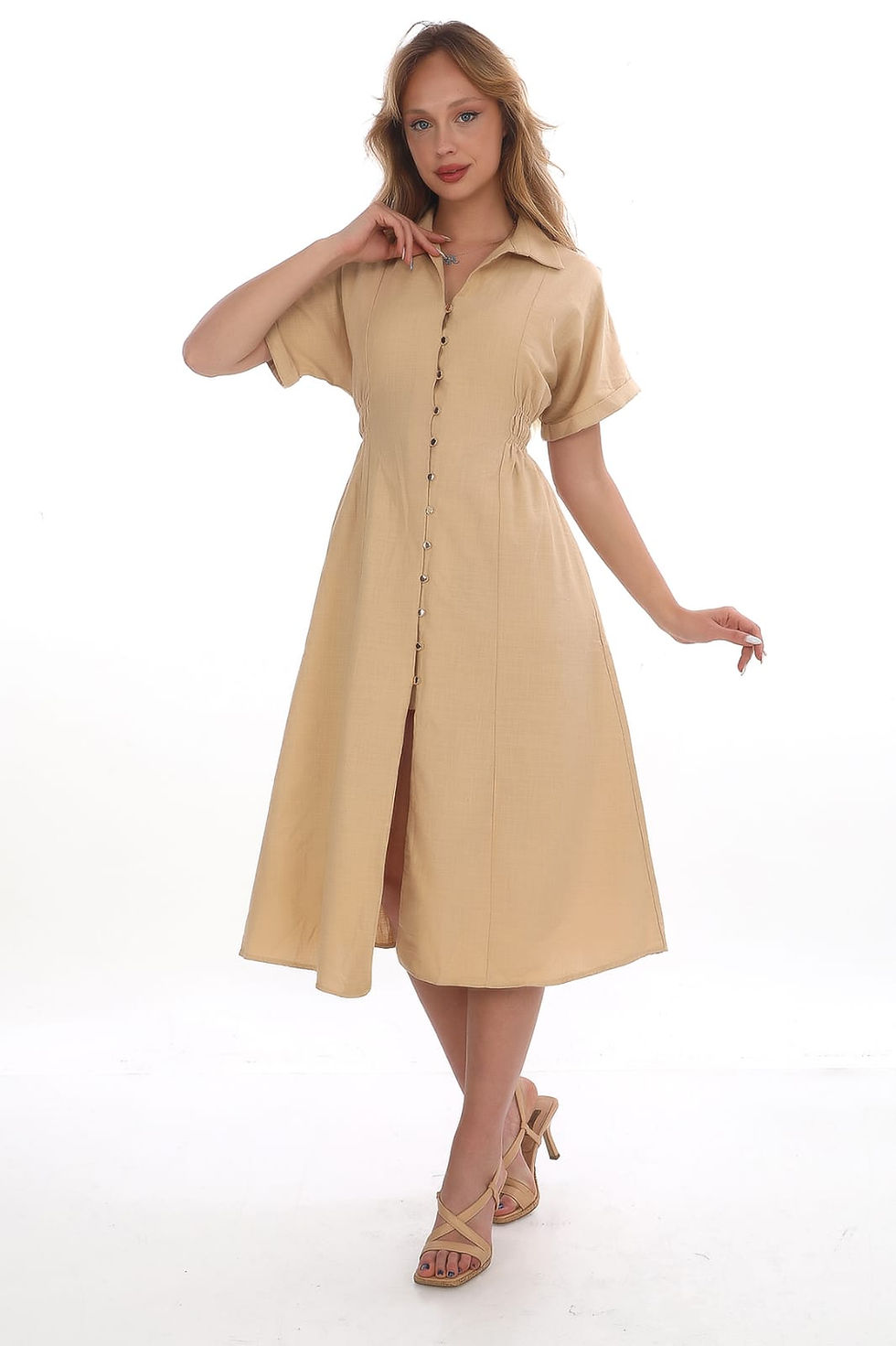 Miniature : Robe Fiona Beige