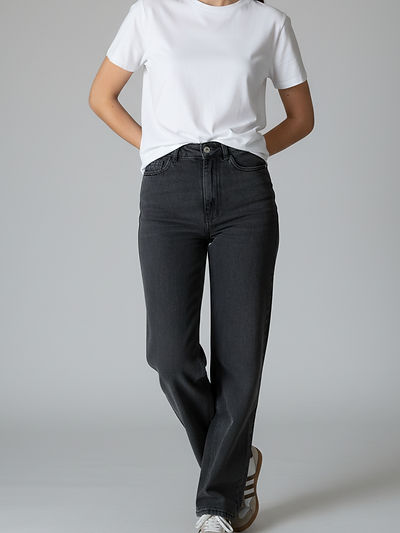 Pantalon Jean Gris Foncé