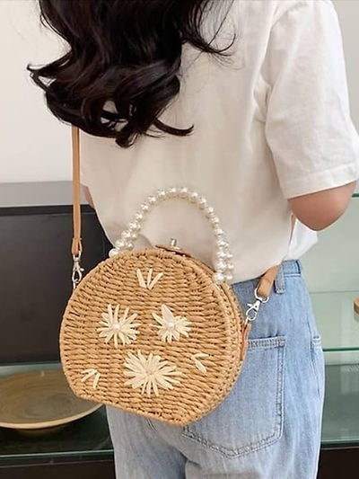 Sac Couffin Avec Perles