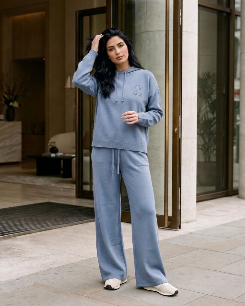 Set Medina Motif Dabdoub Bleu