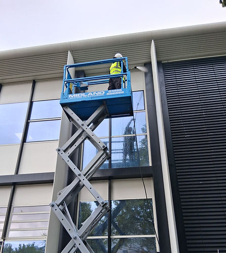 High‑pressure exterior cleaning delivering a clean, restored finish to commercial surfaces