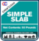 Simple slab label