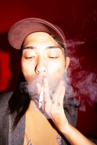 asian boy smoking