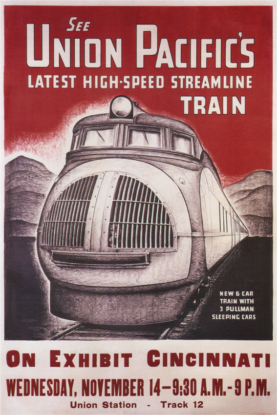 UNION PACIFIC STREAMLINER 1934 ART DÉCO