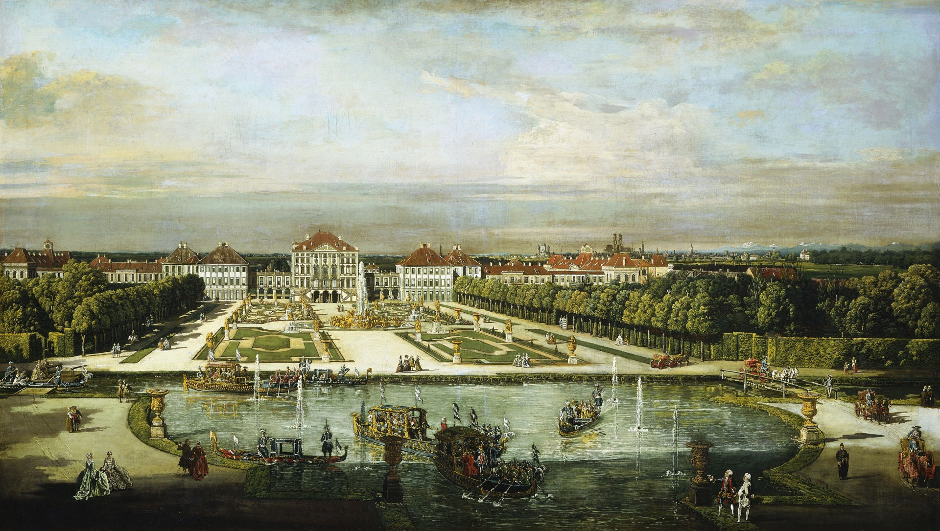 NYMPHENBURG, MNICHOV od BERNARDO BELLOTTO