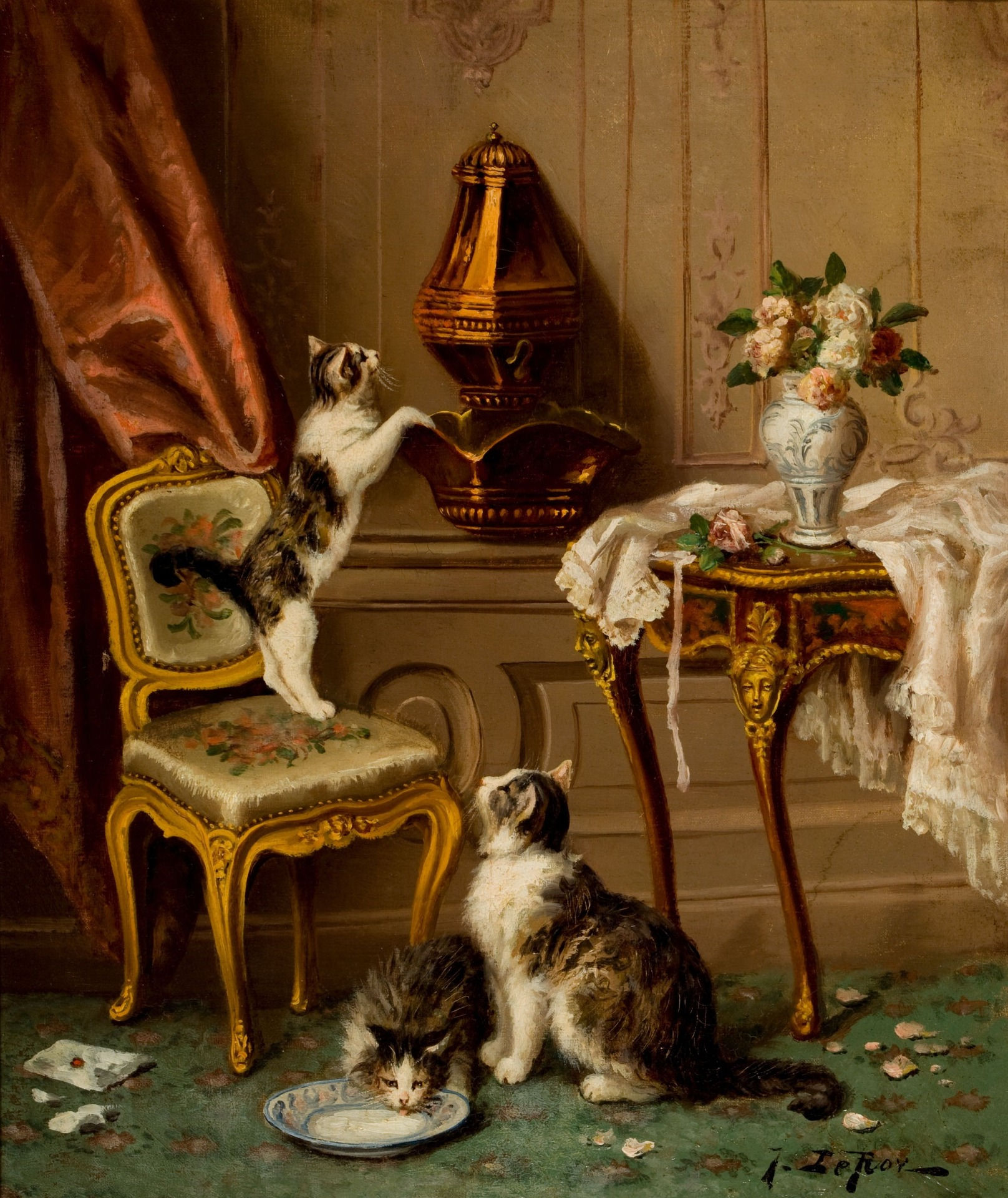 NAUGHTY CATS by JULES LEROY