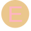 Thumbnail: LETTER E PINK LARGE CIRCLE