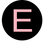 Thumbnail: LETTER E PINK LARGE CIRCLE