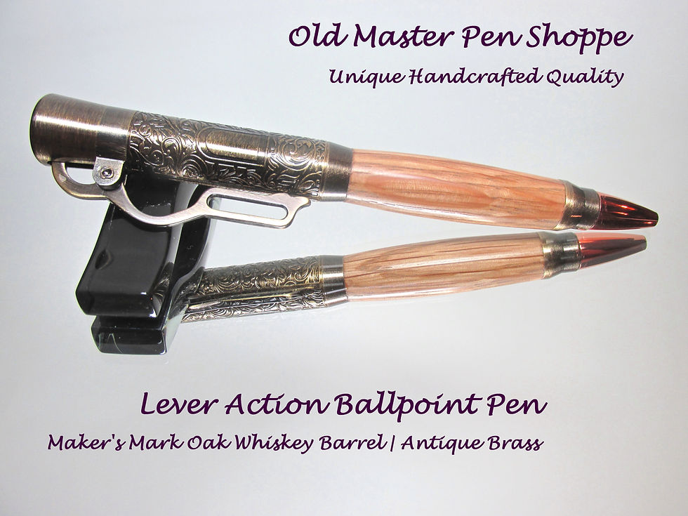 "Makers Mark" Oak Barrel with Antique Brass