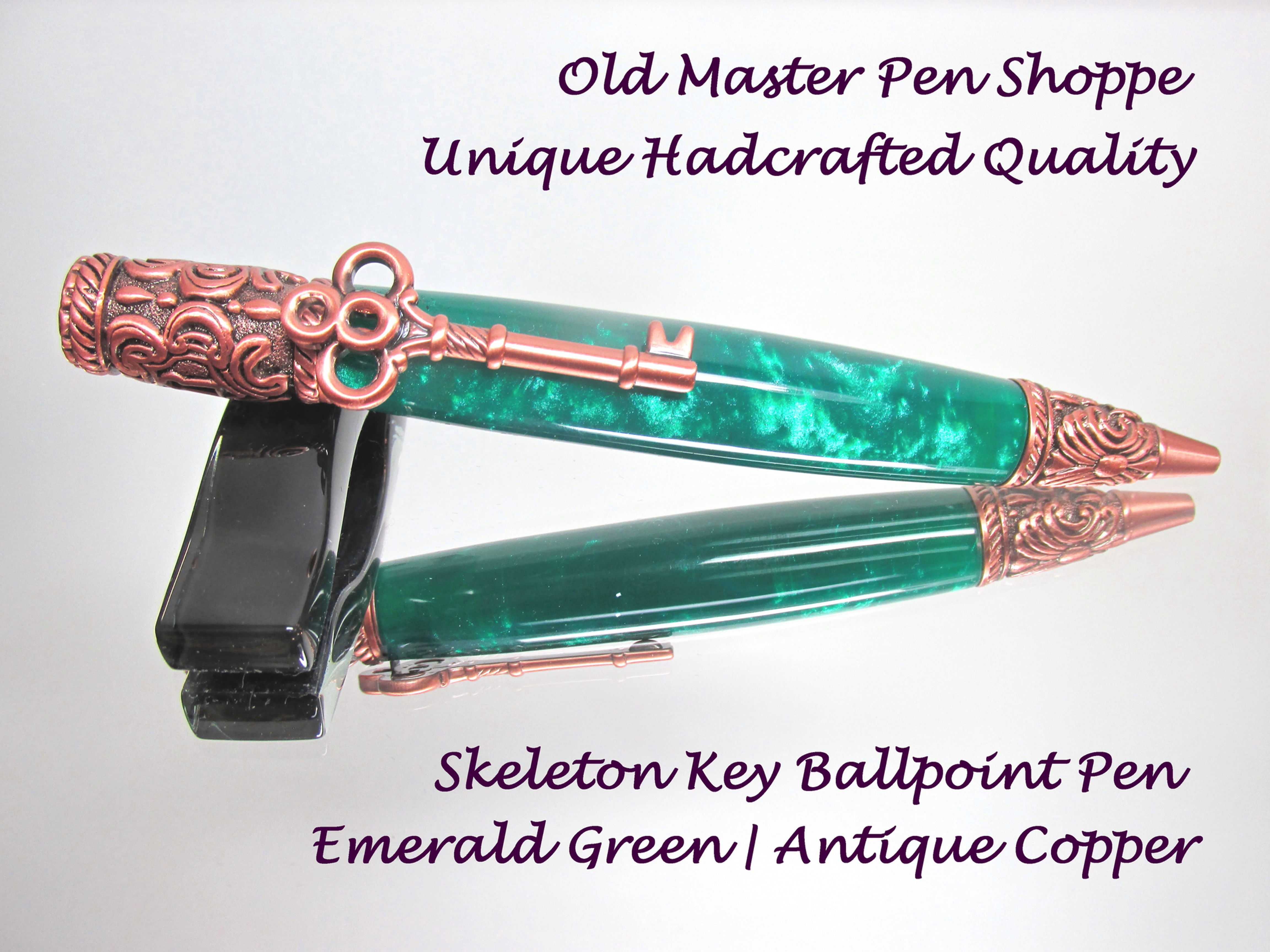 Emerald Green  with Antique Copper