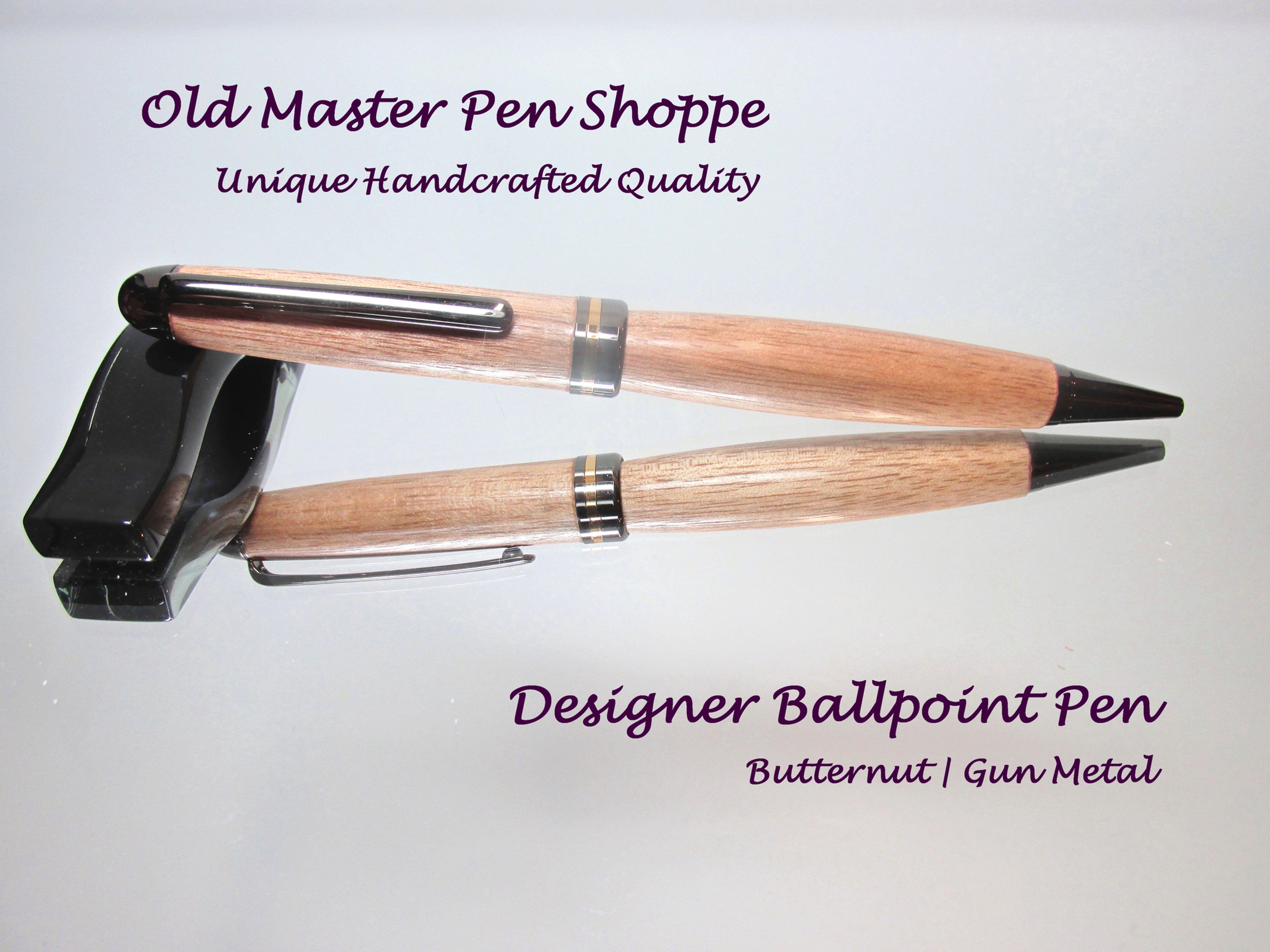 Butternut With Gun Metal Plating