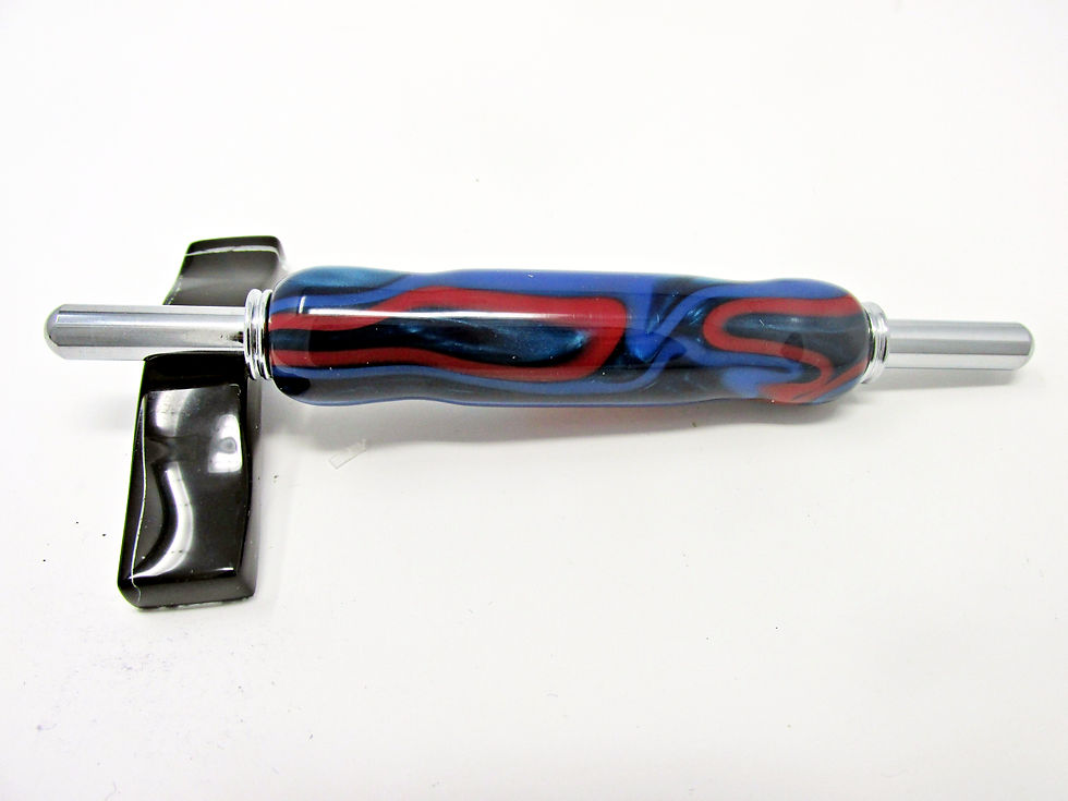 Handmade Fire and Ice Seam Ripper/Stiletto with Chrome Plating