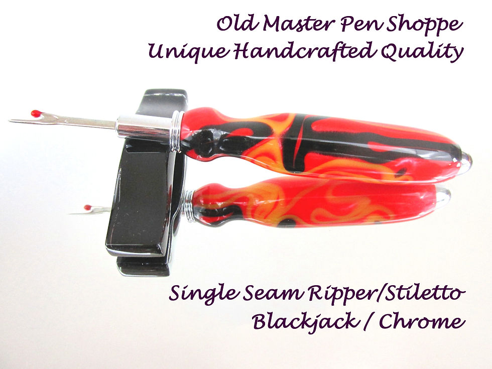 Thumbnail: Handmade Blackjack Seam Ripper or Stiletto with Chrome Plating