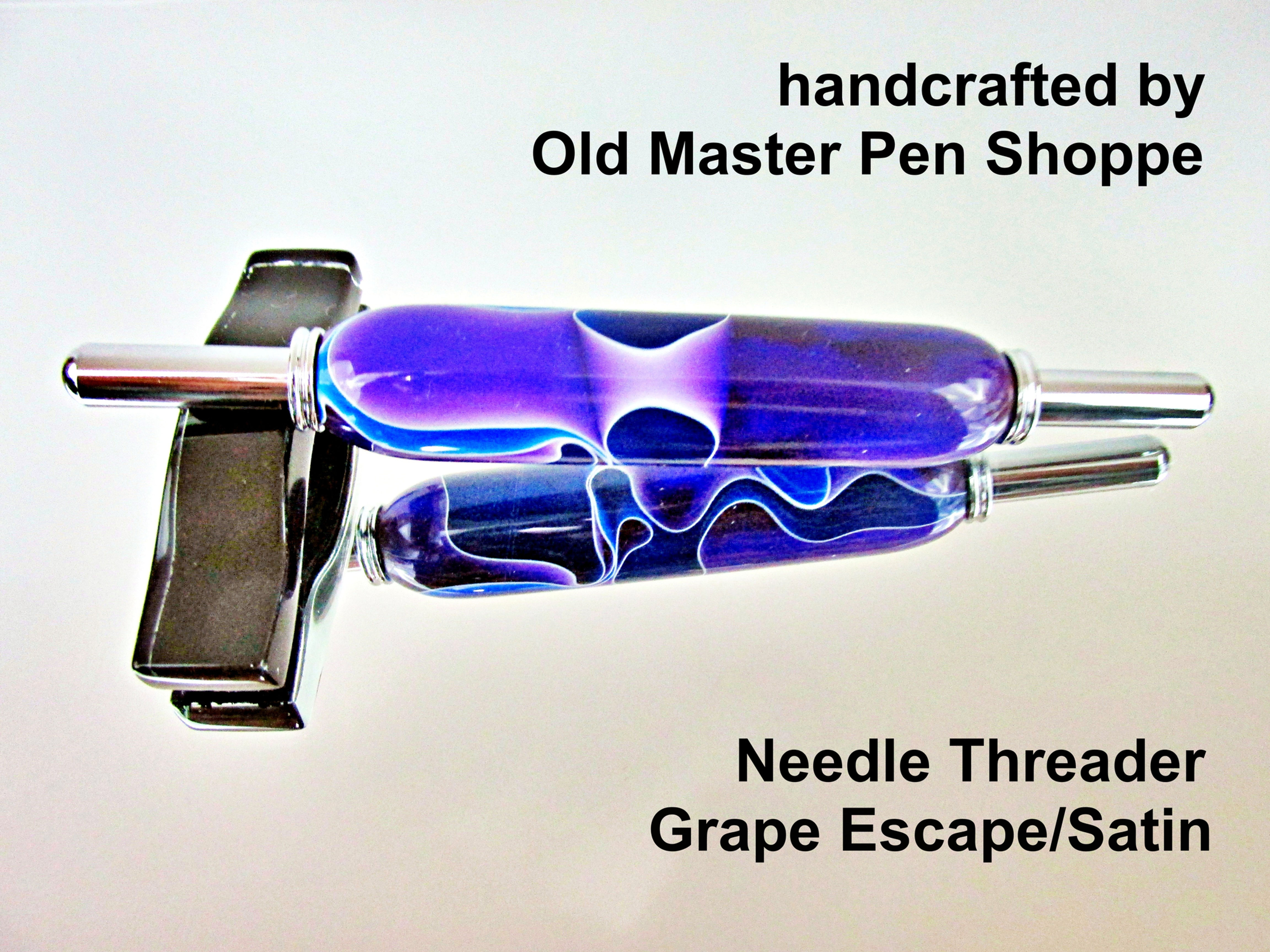 Handmade Grape Escape Needle Threader with Chrome Plating