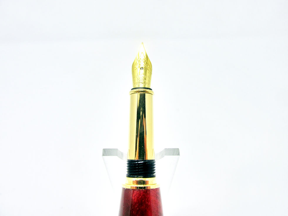 Thumbnail: Handmade Sedona Royal Rose Swirl Fountain Pen with 24kt Gold Plating