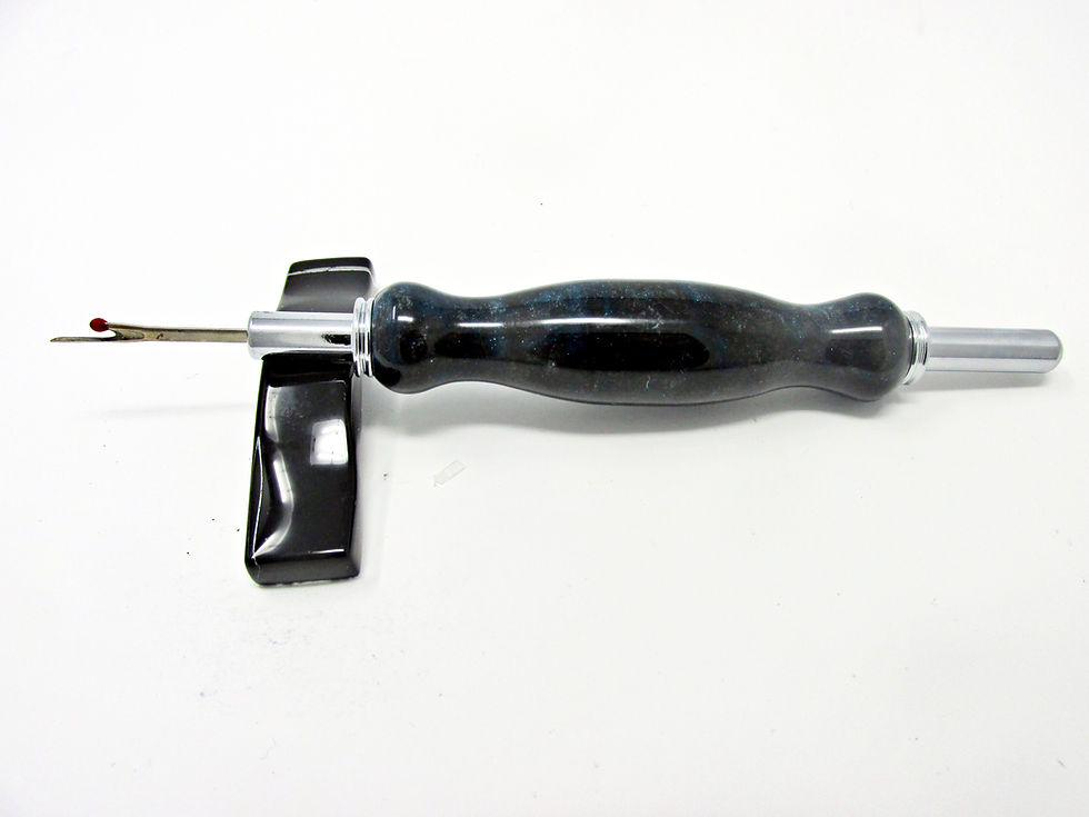 Thumbnail: Handmade Blue Panther Double Seam Ripper/Stiletto with Chrome Plating